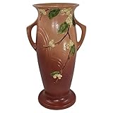 Roseville Pottery Snowberry 1947 Pink Mid Century Modern Vase 1V-18