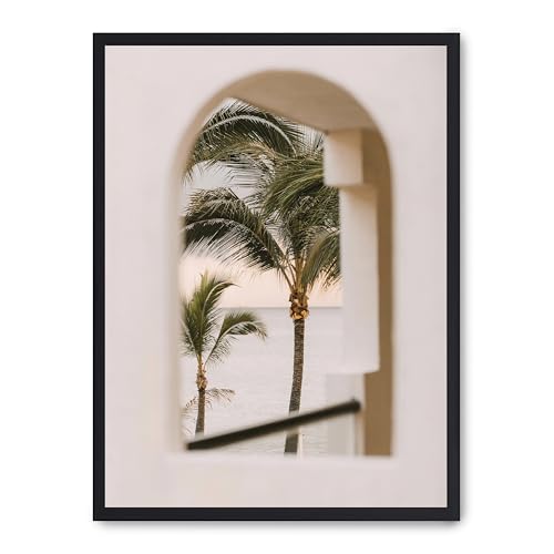 Cuadro arc of palms crée une ambiance de vacances et de détente dans votre chambre - 2