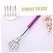 Outanaya 5pcs Retractable Back Scratcher Manual Back Itching Device for Easy Relief for All Ages