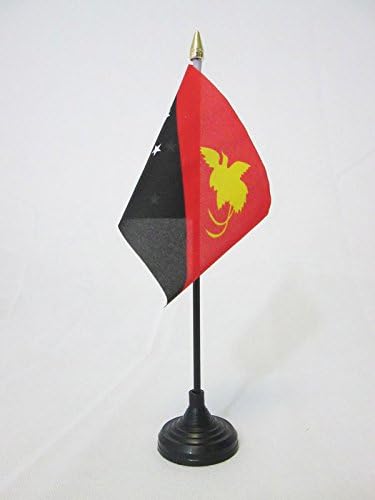 AZ FLAG, Papua New Guinea Table Flag 4'' x 6'', Papuan Mini Desk Flag 100% Polyester 15 x 10 cm