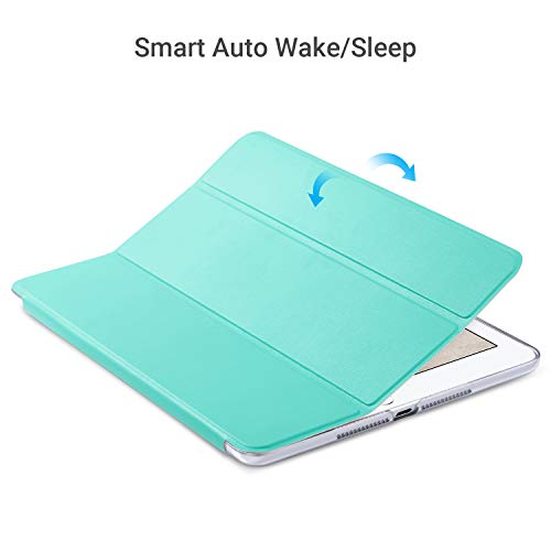 Ulak Ipad 6Th 5Th Generation Case, Slim Trifold Lightweight Ipad 9.7 2018/2017 Cases Smart Case Stand Auto Sleep/Wake Hard Back Clear Polka Dot Cover For Ipad 9.7 Inch Ipad 5Th / 6Th Generation, Mint #TOP4