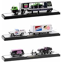 M2 Auto Haulers Set of 3 Trucks Release 56 Limited Edition to 8400 Pieces Worldwide 1/64 Diecast Model Cars Machines 36000-56