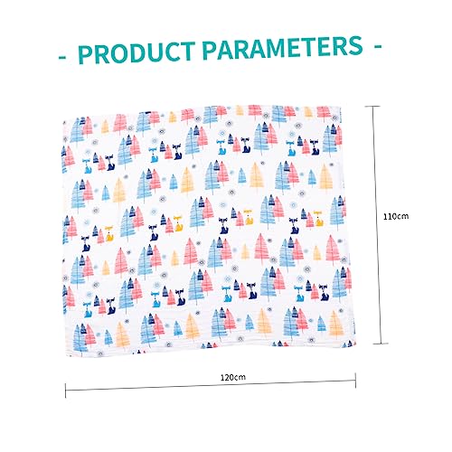 Toddmomy 2 Stks Babybadhanddoeken Zachte Badhanddoeken Baby Washandje Mousseline Inbakeren Deken Mousseline Deken Baby Deken Dwarsliggers Voor Peuters Gedrukte Trolley Handdoek Baby - Afbeelding 4