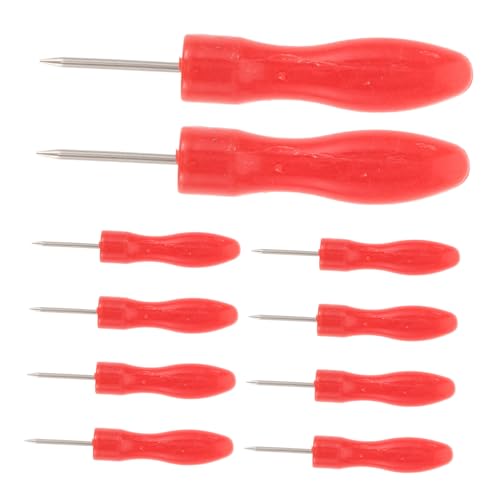 FOMIYES Blocking Needle Pins for Glue Bottles 10 Pack Nozzle Piercing Needles Comfortable Handle