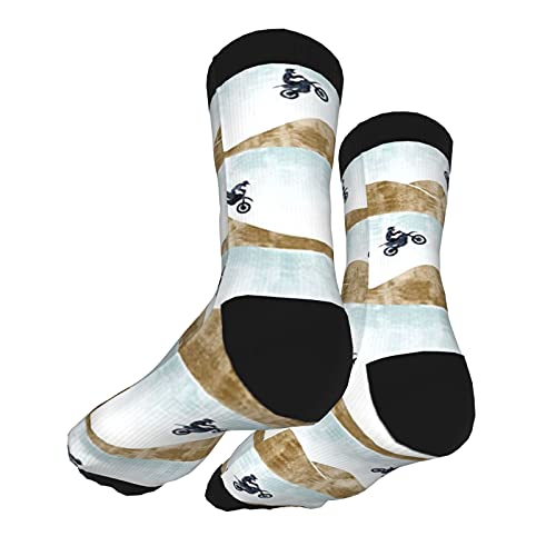 Elasonn ELASONN-SDJG3#-B2 Motocross Dirt Bike - Men Women Novelty Comfort Casual Ankle Crew Socks Long Crazy Socks Dress Socks Athletic Tube Stockings thumb #3