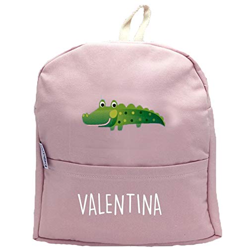 Mochilas Infantiles Personalizadas: Bolsa de Cambio guarderia  Rosa  Cocodrilo