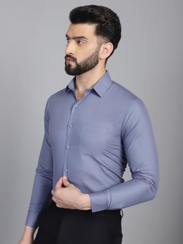 Image of Indian Needle Men's Solid Regular Fit Shirt