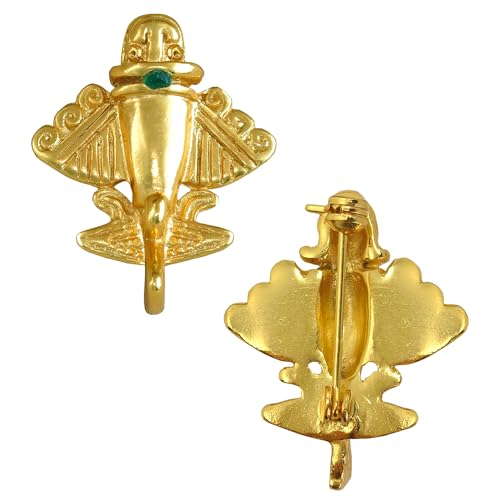 Image of Colombian Emerald & Multi-Material Options | Quimbaya Flyer Lapel Pin | Ancient Alien Golden Jets Collection