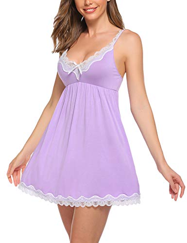 Image of Avidlove Women Sexy Sleepwear Lace Chemise Nightgown Full Slip Babydoll Sleepwear