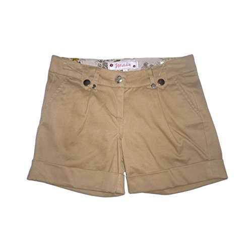 Short chameau MAIZ fille taille élastique en coton doux 6 ans