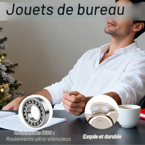 Penitue Hand Spinner Adulte, Toupie Magnétique Durable à Cliquet – vue 3