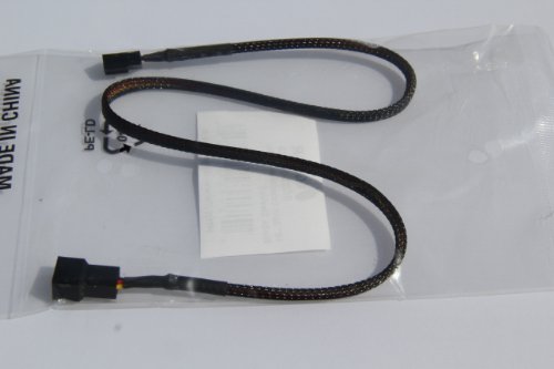 OKGEAR 3-Pin Male to Female Fan Power Extension Cable, Nylon Braided, for Case Fans or Any 12V 3-Pin Device, 48 inches