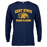 Sport Your Gear Kent State Golden Flashes Retro Distressed Long Sleeve T-Shirt Navy XL