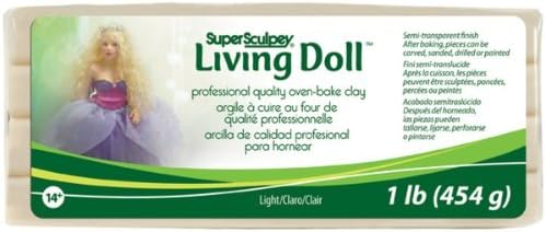 Brand New Super Sculpey Living Doll Clay 1lb-Light Brand New