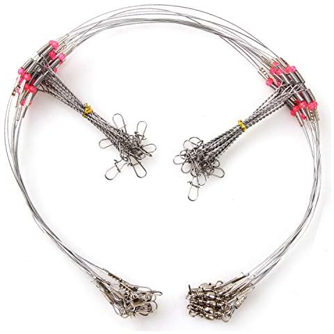 AGOOL Angelvorfach – Salzwasser Angelausrüstung Angelausrüstung Standard Bottom Rigs Edelstahl Anraht Old Dominion Style Wire Rig Hohe Festigkeit Cover