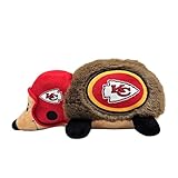 NFL Kansas City Chiefs Plush Hedgehog Toy for Dogs & Cats, Cool Soft Pet Toy for Fun and Interactive Play, Dog Chew Toy with Squeaker, Licensed Hot Pet Toy