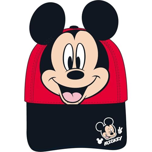 Cerdá Life'S Little Moments Gorra Mouse Cappellino, Rosso, Taglia Unica Unisex-Bambini E Ragazzi