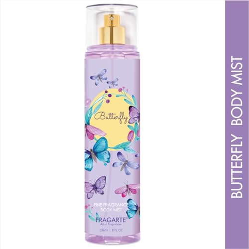 Image of BUTTERFLY Body Spray Perfume Mist Refreshing Deo Long Lasting For Women's Elegant Fragrance FLORAL AMBERY STRONG For Daily Use Perfume Body Spray 236ml