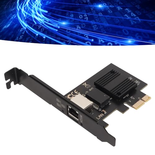 Tarjeta de red PCIe, adaptador Ethernet Gigabit 2.5G con chip I226-V, tarjeta LAN PCI Express para escritorio para gaming y servidor, con soporte de perfil bajo miniatura 4