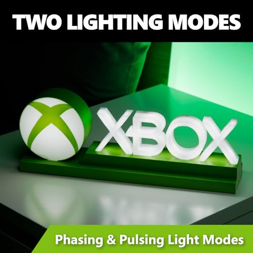 Paladone Green Xbox Icons Light, Dynamic Phasing and Pulsing Light