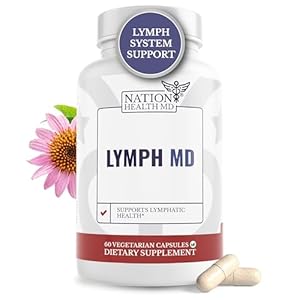 Lymph MD – Lymphatic System Supplement with 9 Botanicals – Dandelion, Burdock, Echinacea, Lemon & More – Supplements for Men and Women – 60 Capsules