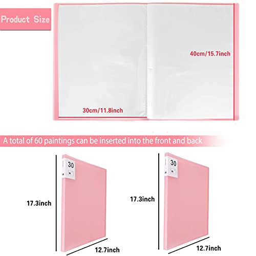 Huacan A3 Diamond Art Storage Book 30 Pages 60 Views Portfolio Presentations Folder Diamond Art Accessories
