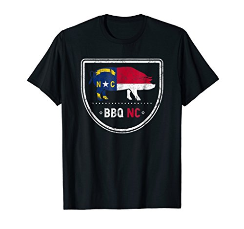 North Carolina State Flag BBQ NC T-Shirt