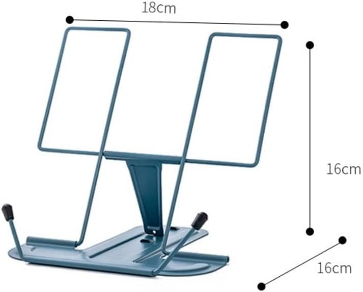 HBJWOV Iron Reading Rack Multifunctional Adjustable Bookshelf Portable Folding Bookshelf Practical Desk Accessories image 3
