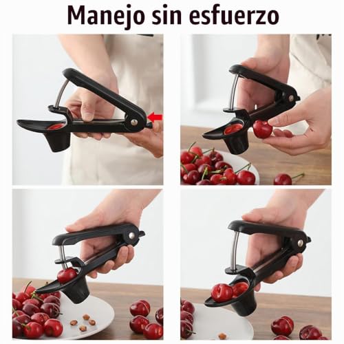 Miniatura 6 de Deshuesador De Cerezas,Deshuesador De Cerezas Y Aceitunas Herramienta Para Deshuesar Frutas De Acero Inoxidable Quita Huesos Rápido Y Limpio Lavavajillas Disponible Y Diseño Compacto