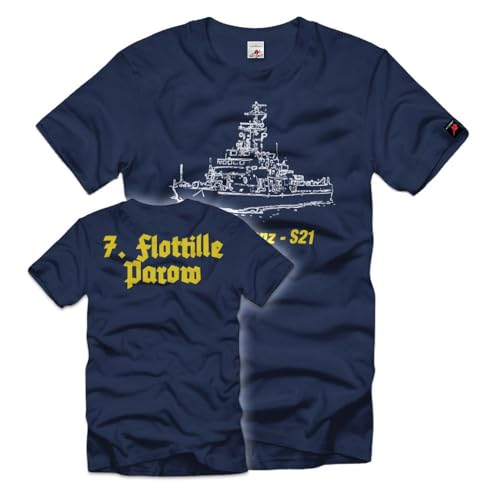 T-shirt Volksmarine NVA RDA Kamenz S 21 Parow pour collectionneur militaria