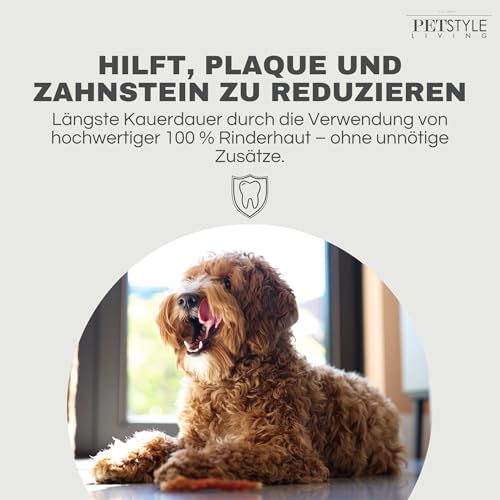 Petstyle Living Kaustange mit Ente - Hundesnack - 12,5cm - 100 Stück