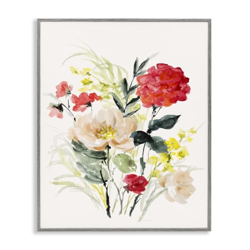 Bold Mixed Flower Arrangement, 24 x 30 Inch Framed Giclée Print