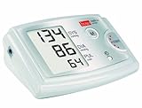 boso medicus prestige – Vollautomatisches Blutdruckmessgerät mit einem Speicher für 30 Messungen, sehr großem Display und Arrhythmie-Erkennung – Inkl. Standard-Manschette (22–32cm)