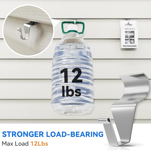 MIUKAA-Vinyl-Siding-Hooks-4-Pack-Stainless-Steel-No-Hole-Siding-Clips-Hangers-for-Hanging-Outdoor-Hang-String-Lights-Front-Porch-Patio-Decor-Christmas-Wreath-Decoratio MIUKAA Vinyl Siding Hooks 4 Pack Stainless Steel No Hole Siding Clips Hangers for Hanging Outdoor Hang String Lights Front Porch Patio Decor Christmas Wreath Decoratio