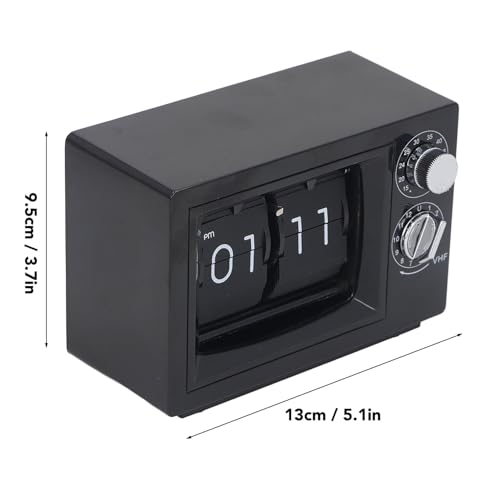 Relógio vintage flip retrô relógio de microondas design retrô relógio flip automático ornamento reló