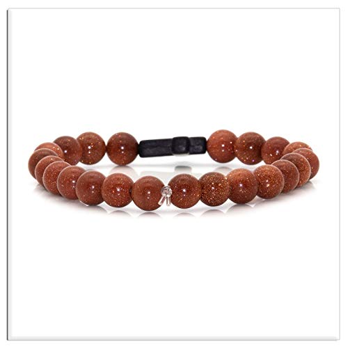 Image of Xusamss Fashion Religious Cross Bracelet 8mm Tiger Eye Turquoise Beads Elastic Bracelet,7 1 /2 wrist