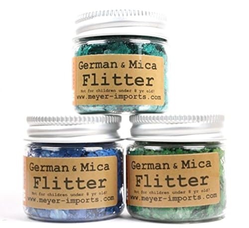 Meyer Imports - Turquoise, Navy Blue, Dark Green Mica Flakes - 311-M-0702