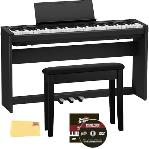 Roland FP-30X 88-Key Digital Piano - Black Bundle with KSC-70