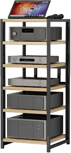 Étagère audio ouverte contre la surchauffe des appareils et console de jeu à 6 niveaux