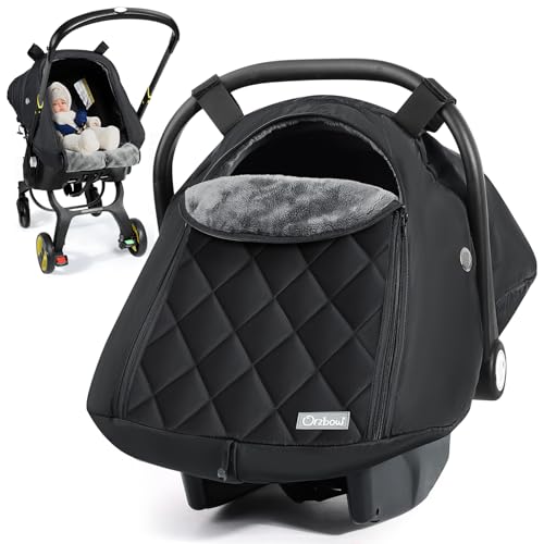 Orzbow Baby Car Seat Cover with Zipper Access