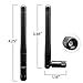 Rydocyee WiFi Antenna PC Bluetooth Antenna, WiFi 6 Dual Band 2.4Ghz 5Ghz 5.8Ghz 3dBi with RP-SMA Male (with No Pin) for Gaming Motherboard, RV Camera, Mini PCIE M.2 Wireless Card, Router -2 Pack