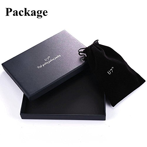 Colar de flores U7 com pingente delicado banhado a ouro amarelo de 55 cm Medium