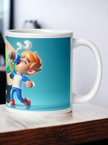 Image of Better Gift Flowers Energy Meter Mug, Round Shaped Multicolor Themed Coffee Mugs, Mug for Gifting, Gifting Items for Family, Friends & Closed Ones