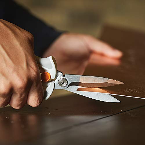 Fiskars Crafts Easy Action Powercut Snips, 8, White/Gray #TOP4