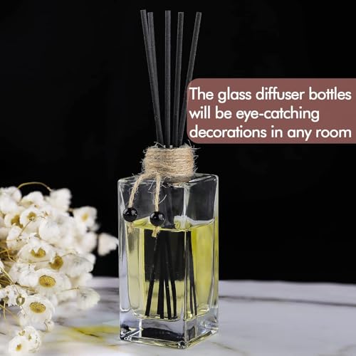 Set de 2 botellas difusoras de vidrio 5oz para aceites esenciales miniatura 2