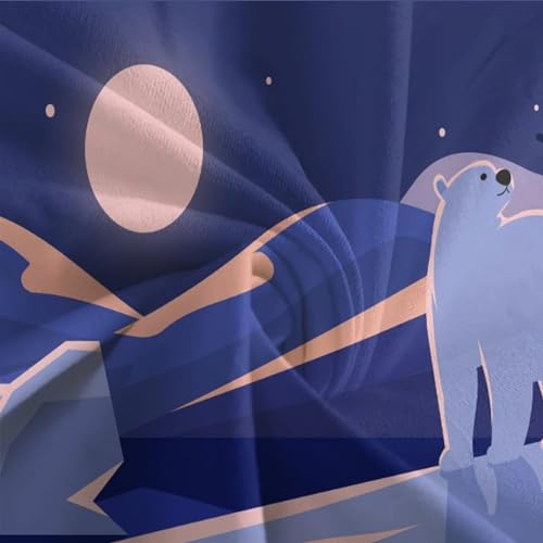 Housse de couette ours polaire pour adultes et enfants parure de lit 3 pièces - 8
