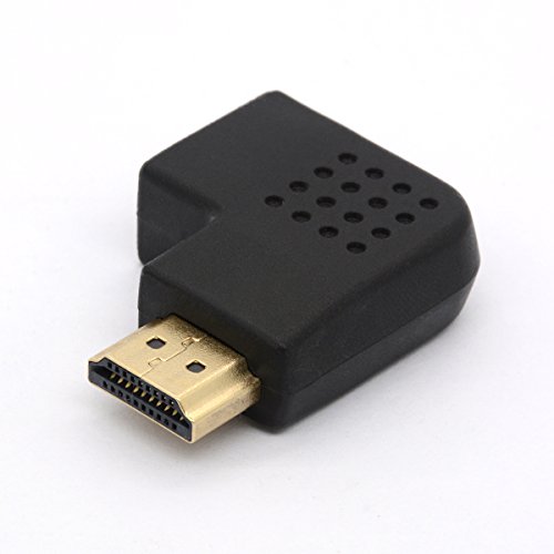 Adaptador HDMI en ángulo ideal para optimizar el espacio detrás del televisor de pared 3