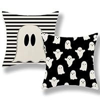 DFXSZ Set di 2 federe per cuscino di Halloween, 45,7 x 45,7 cm