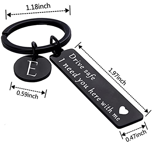 Image of drive safe keychain for him key rings for her men boyfriend