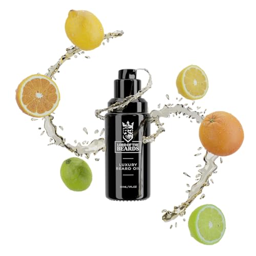 LORD-OF-THE-BEARDS-Premium-Beard-Oil-for-Men-Zesty-Limes-Oranges-Scented-Citrus-Forest--Premium-Beard-Care-with-Organic-Argan-Jojoba-Coconut-Oils--Beard-Growth-Oil-30-ml